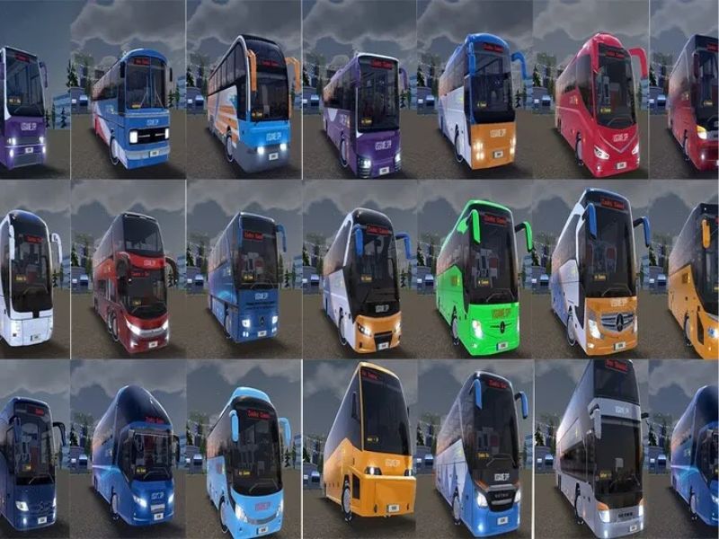 Bus Simulator Ultimate Đa Dạng Các Loại Xe Và Màu Sắc Cho Bạn Lựa Chọn