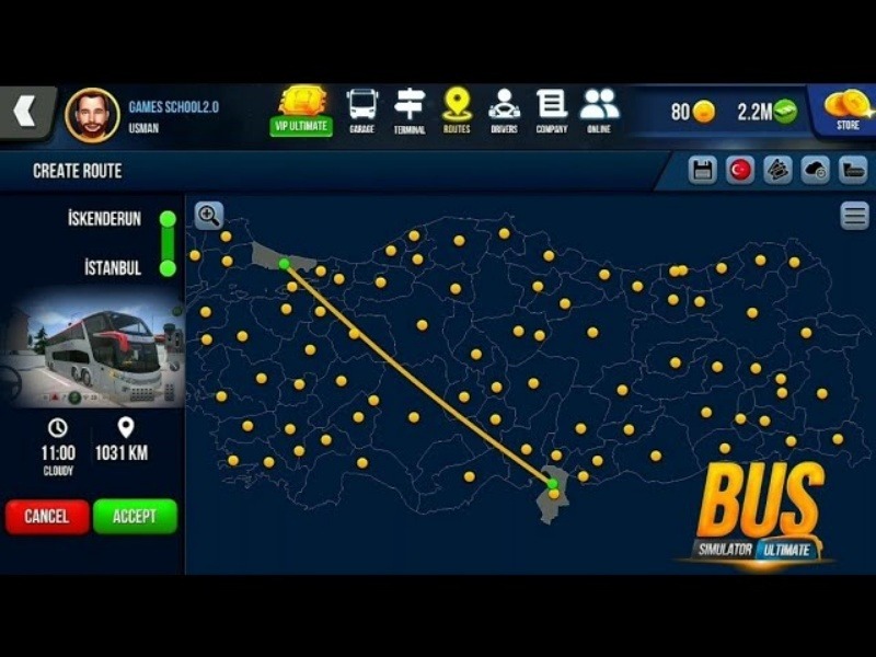 Bus Simulator Ultimate Sử Dụng Bản Đồ Đưa Khách Đi Đúng Tuyến