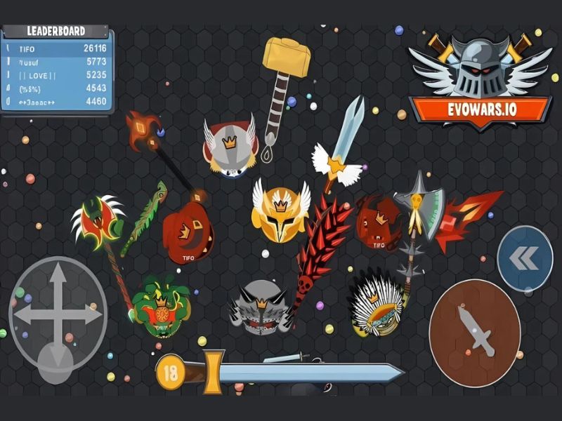 Đồ Họa Tương Phản Trong Evowars io Hack