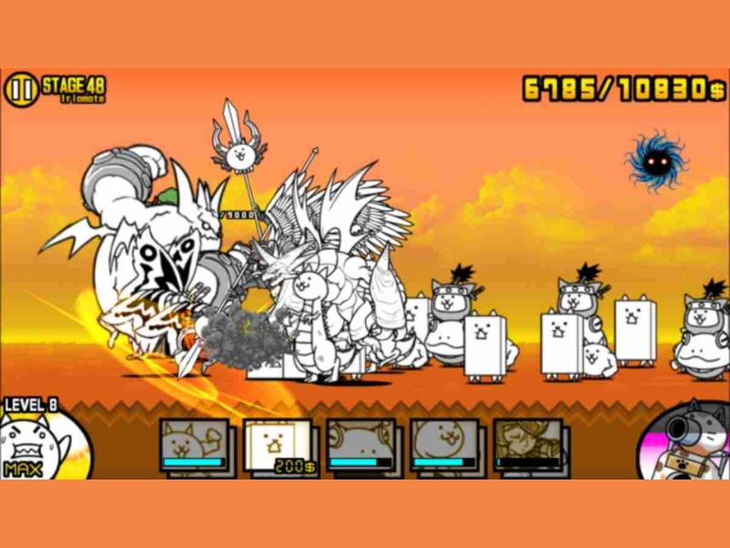 Tải The Battle Cats Hack (MOD Menu, Vô Hạn Tiền, XP, Đồ Ăn) 15.0.1 APK Đồ họa vui nhộn trong Hack The Battle Cats