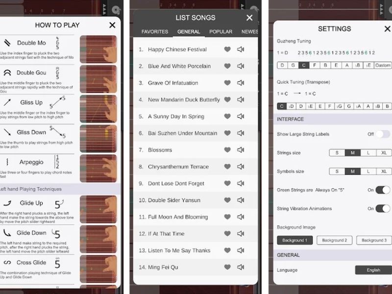 Tải Guzheng Master Miễn Phí (MOD Bản Full) v6.8 Cho Android Guzheng Master Miễn Phí có bài nhạc phong phú