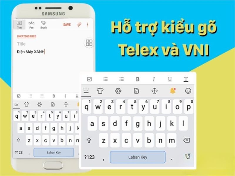 Laban Key APK hỗ trợ nhiều kiểu gõ phổ biến