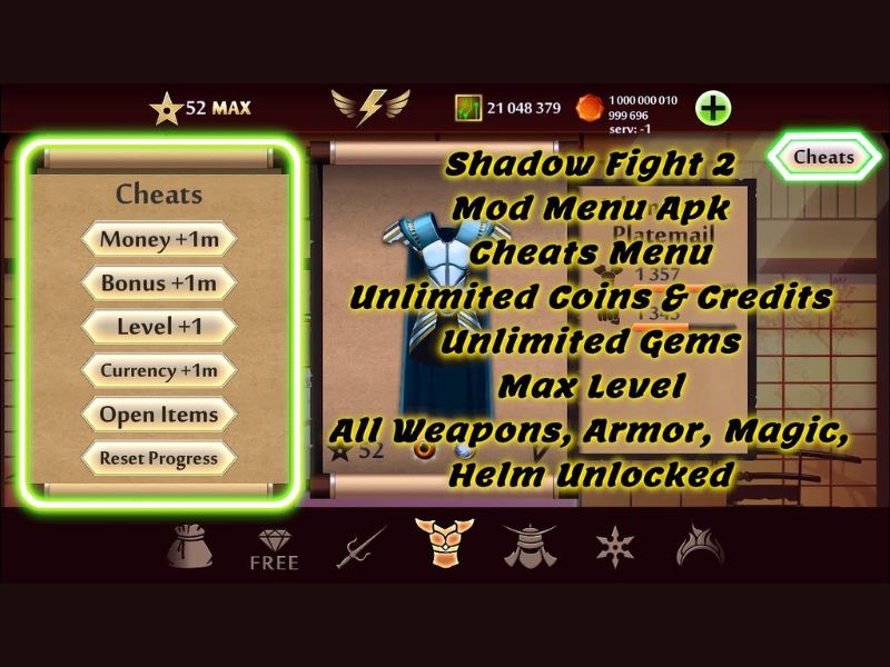 Các Điểm Nổi Bật Độc Đáo Của Shadow Fight 2 Hack Modlmh.com