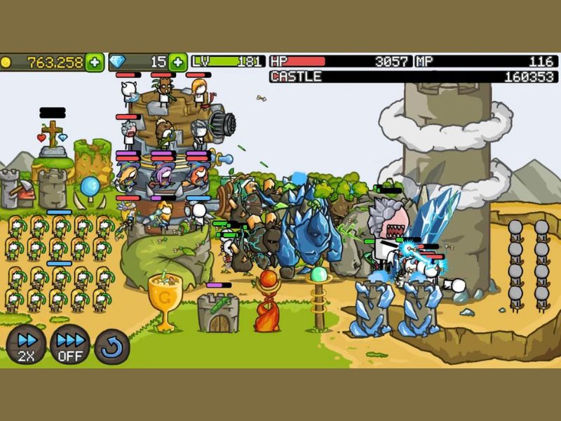 Hack Grow Castle có đồ họa nổi bật