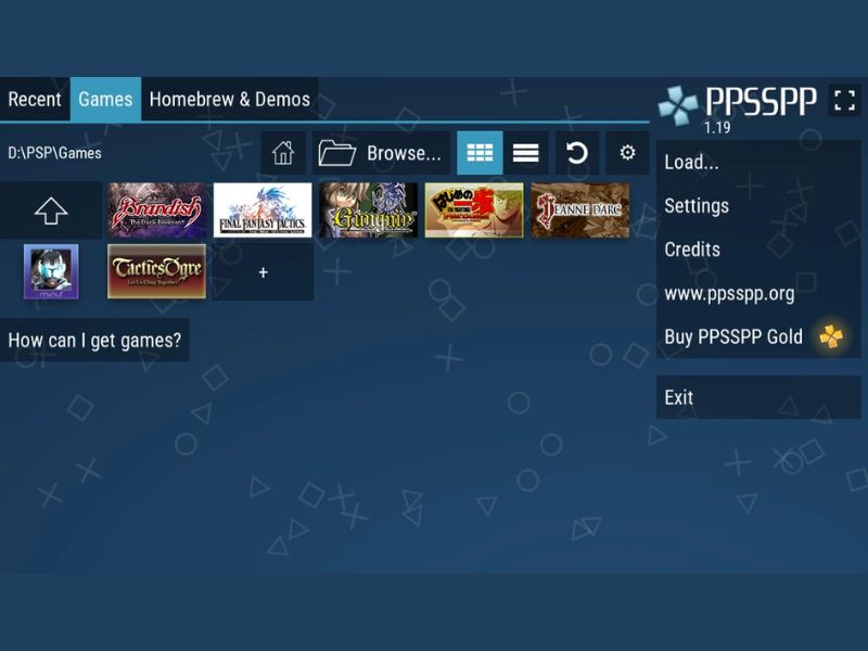 Hỗ trợ chơi game PSP trong Ppsspp Gold 