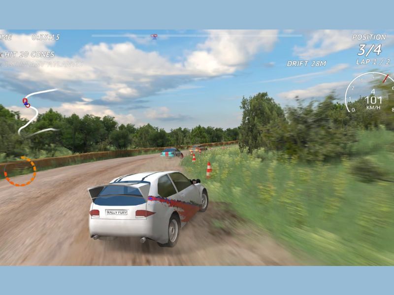 Lái xe tốc độ cao trong Rally Fury Hack
