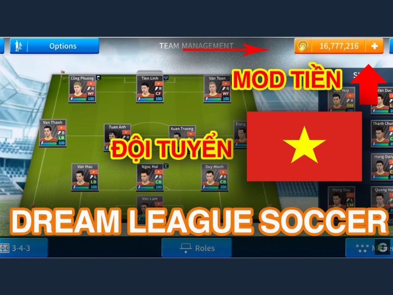 Một Số Tính Năng Thú Vị Của Dream League Soccer 2019 MOD Tiger Vô Hạn Tiền
