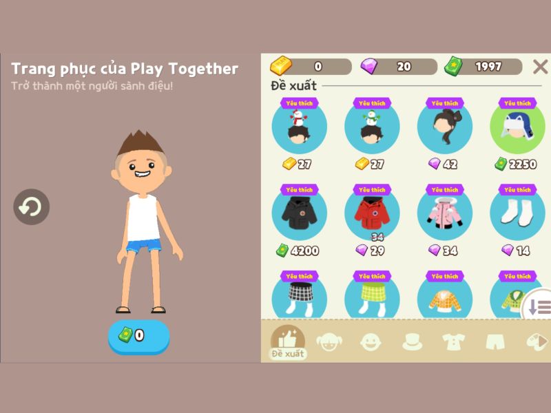 Tùy chỉnh nhân vật trong Play Together Modhack.cfd
