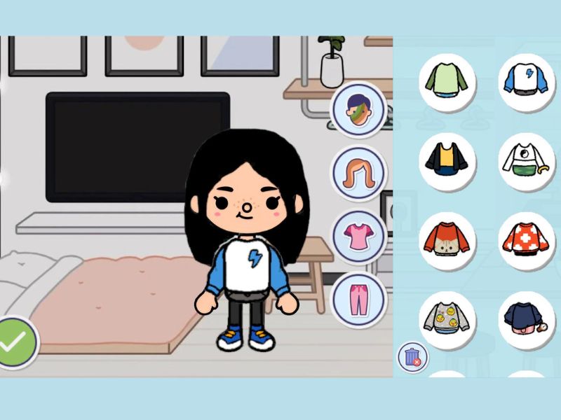 Tùy chỉnh nhân vật trong Toca Boca MOD APK