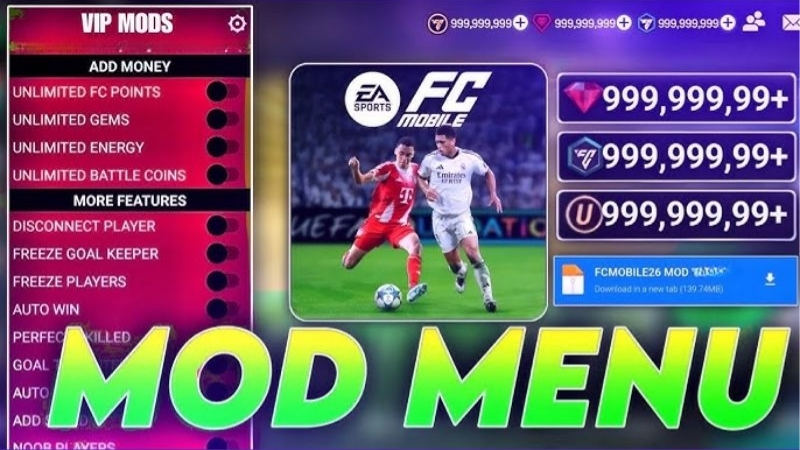 FC Mobile VN MOD APK có tính năng gì?