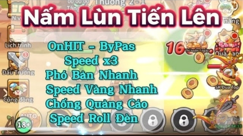 Các tính năng nổi bật trong bản Nấm Lùn Tiến Lên MOD APK