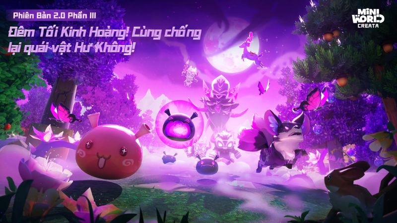 Mini World MOD APK khám phá hầm ngục.
