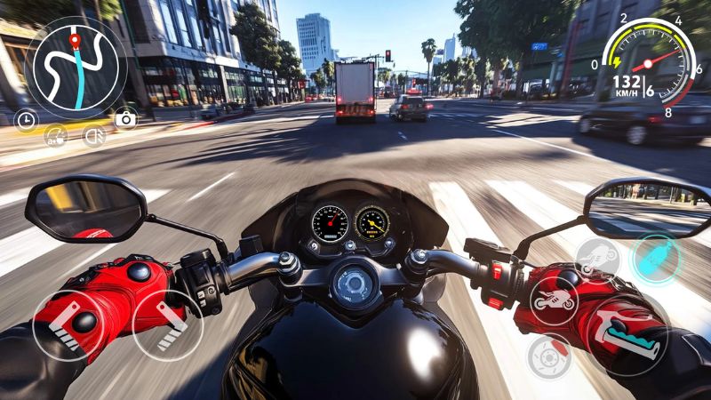 Tải Moto Race Go MOD APK (Vô Hạn Tiền) v1.93.0 Moto Race Go MOD APK nâng cấp mô tô. (1)