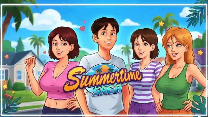 Summertime Saga APK với bản đồ nhiều địa điểm
