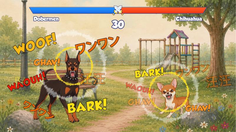 Tải Dog Battle: Bow Wow MOD APK ( Mở Khóa) v0.1.0 Gameplay hấp dẫn với nhiều chú chó sở hữu kỹ năng riêng