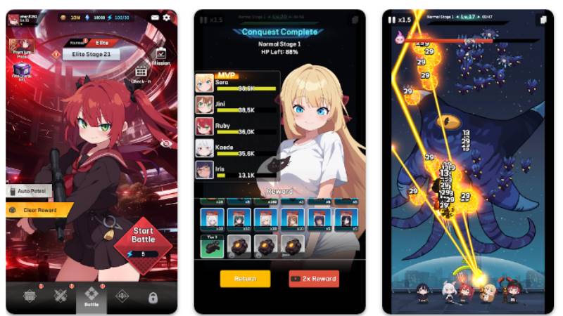 Tải E.D.E.N: The Last Line MOD APK (Menu MOD, No Ads) v1.1.27 Tùy chỉnh trang bị cho từng nhân vật