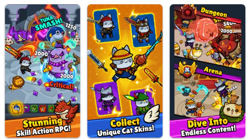 Tải Hiệp Sĩ Mèo MOD APK (Mở Khóa Tất Cả) v1.0.8 Gameplay đơn giản nhưng gây nghiện