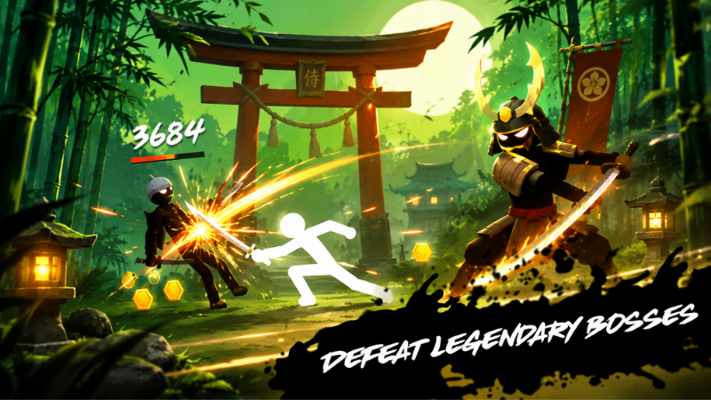 Stickman Weapon Master MOD APK sử dụng nhiều loại vũ khí