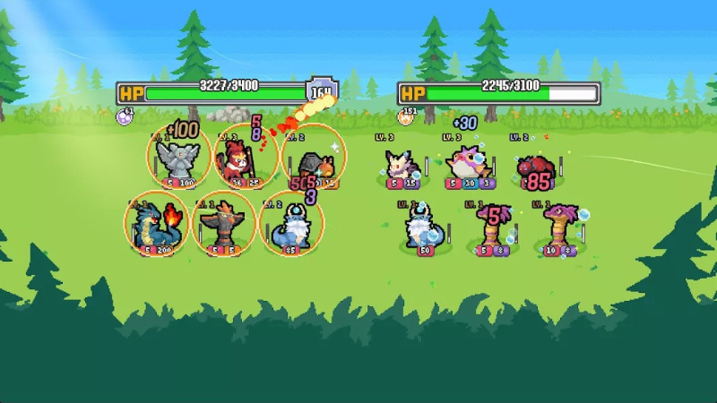 Tải Batomon Showdown APK v1.4.1 Miễn Phí Cho Android Batomon Showdown APK với đội hình sinh vật chuẩn bị chiến đấu