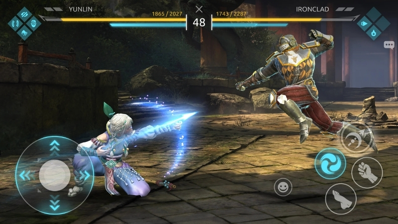 Tải Shadow Fight 4 MOD APK (Vô Hạn Tiền, Mở Khóa Tướng) v1.9.85 Giao diện lựa chọn nhân vật trong Shadow Fight 4 MOD APK