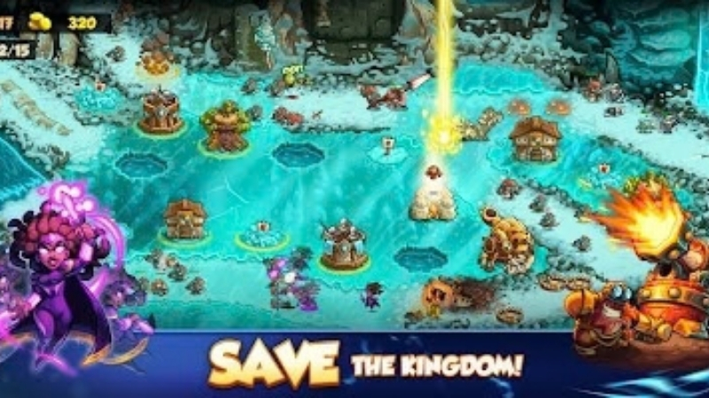 Tải Kingdom Rush 6 APK v1.01.012 Miễn Phí Cho Android Hai anh hùng trong Kingdom Rush 6 Genesis hỗ trợ phòng thủ trước quái vật