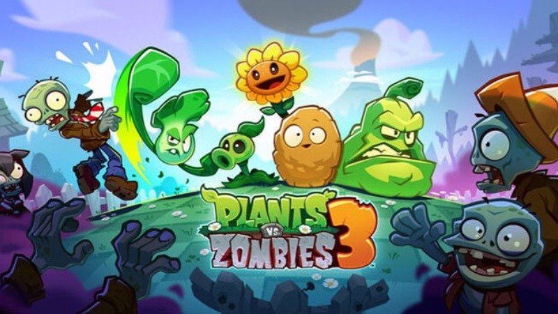Hàng phòng thủ cây trồng trong Plants vs Zombies 3 MOD APK