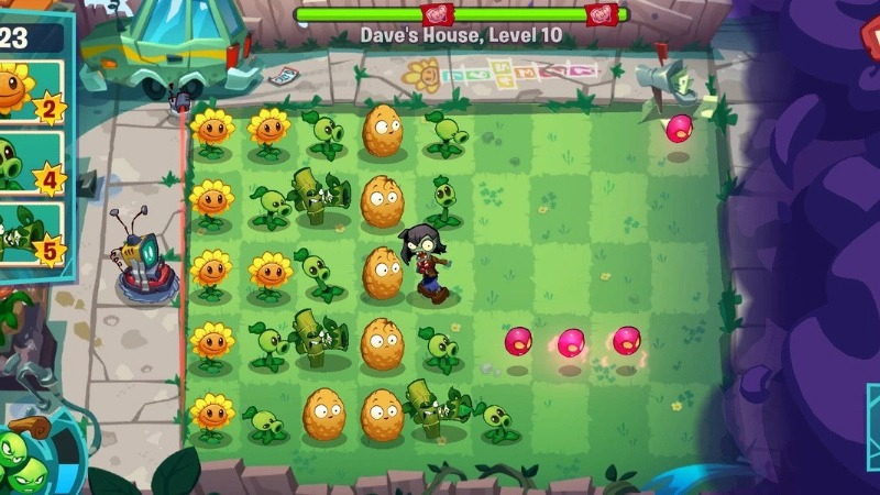 Mặt trời không giới hạn và trồng cây không cần chờ trong Plants vs Zombies 3 MOD APK