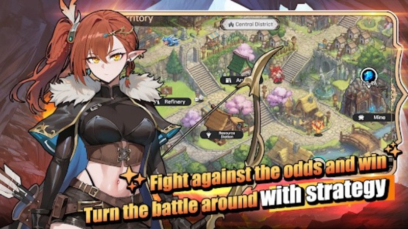 Trang bị và Elmonster trong Archer Castle MOD APK